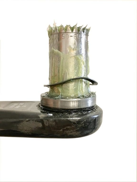 Mise en place de la rondelle ressort