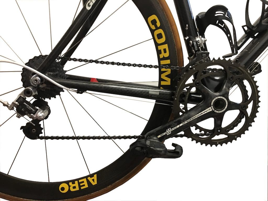 transmission réglée sur le plus petit développement.