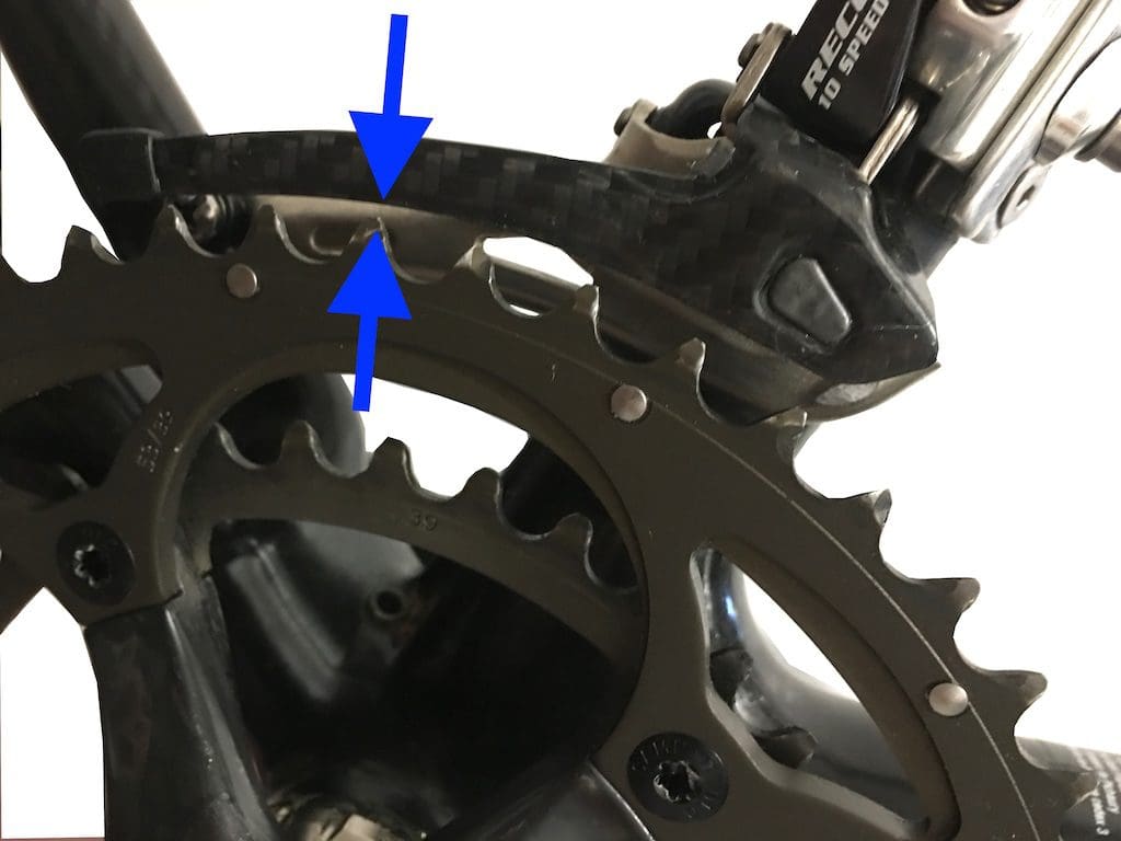 Hauteur du dérailleur avant