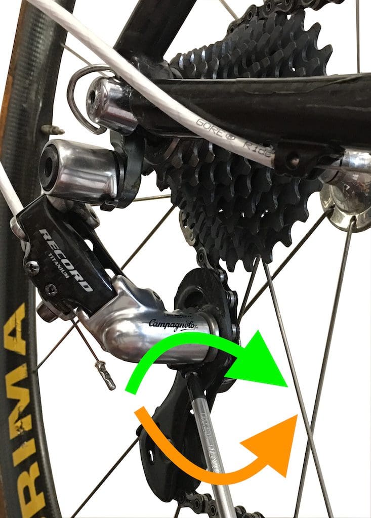 Adjustment of Campagnolo 10 and 11 speed derailleurs