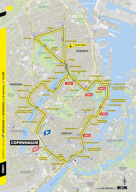 2022 Tour de France carte étape 1