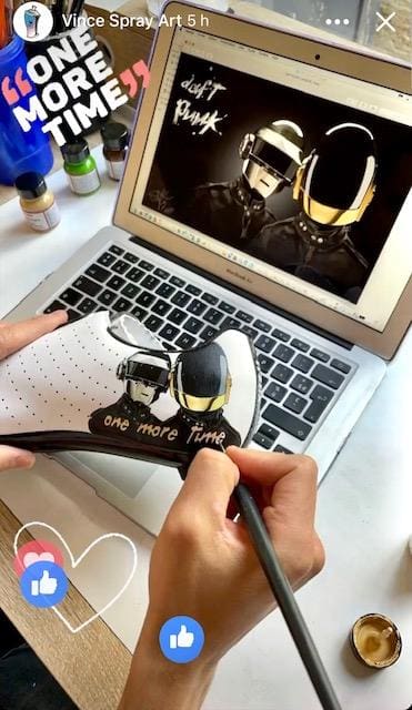 2023 Vince Spray Art chaussures personnalisées