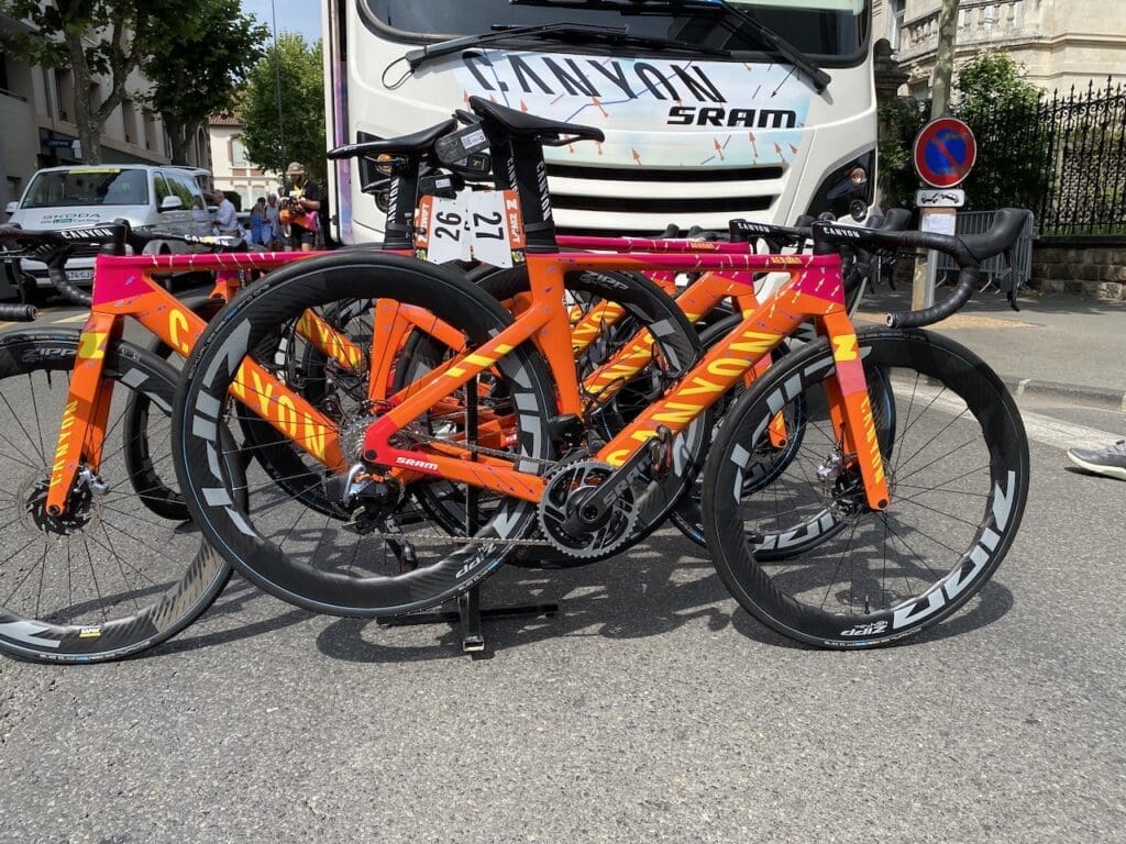 2023 matériel et vélos du Tour de France Femmes avec Zwift