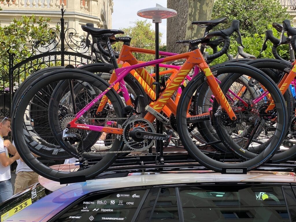 2023 matériel et vélos du Tour de France Femmes avec Zwift