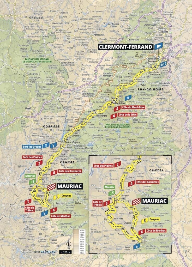 2023 Tour de France Femmes avec Zwift carte étape 2