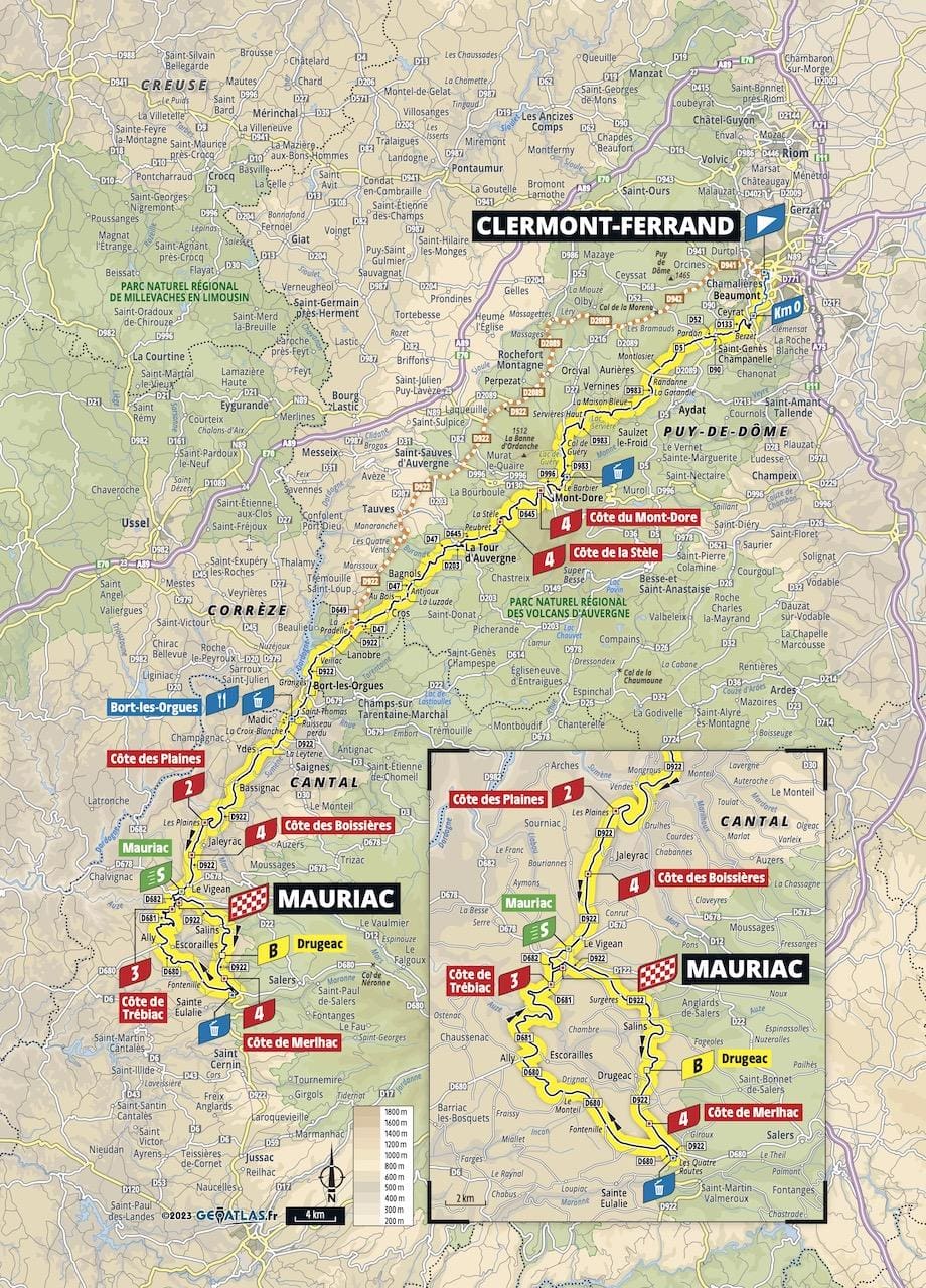 2023 Tour de France Femmes avec Zwift carte étape 2