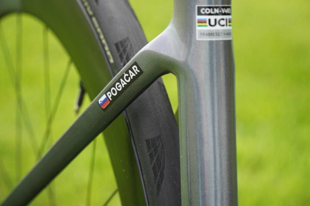 2023 Colnago V4Rs Glass-Wegian de Tadej Pogačar