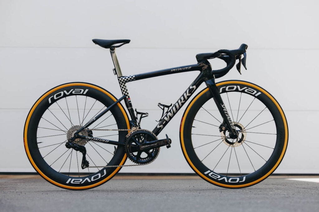 2023 Vuelta vélo Specialized S-Works Taramac SL 8 de Remco Evenepoel