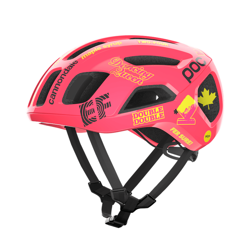 casque Poc Ventral Air Mips EF Education-Cannondale Cobbles d'Alison Jackson