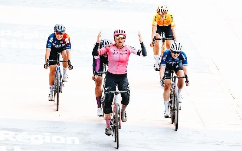 Victoire d'Alison Jackson à Paris Roubaix 2023