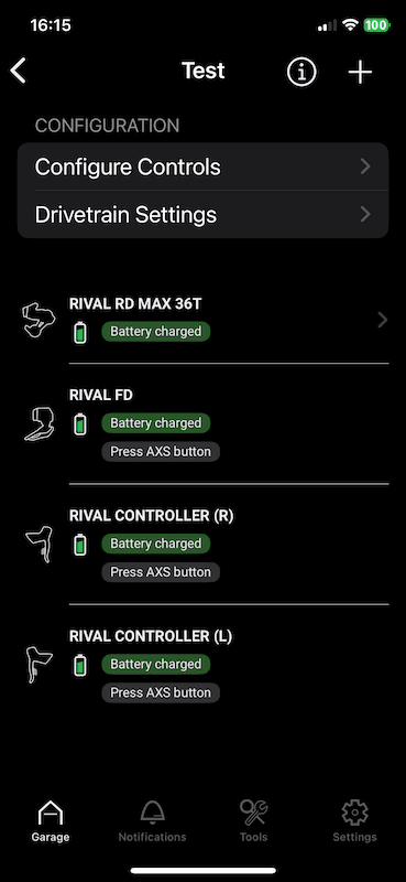 Réglage indexation Sram AXS