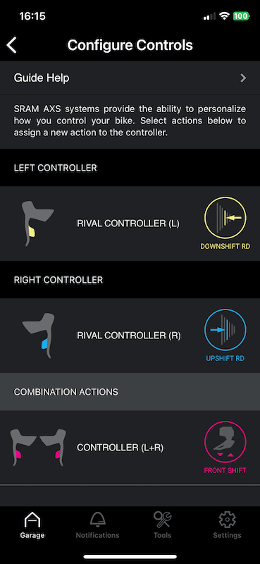 Réglage indexation Sram AXS