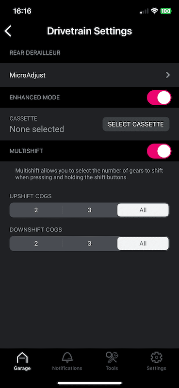 Réglage indexation Sram AXS