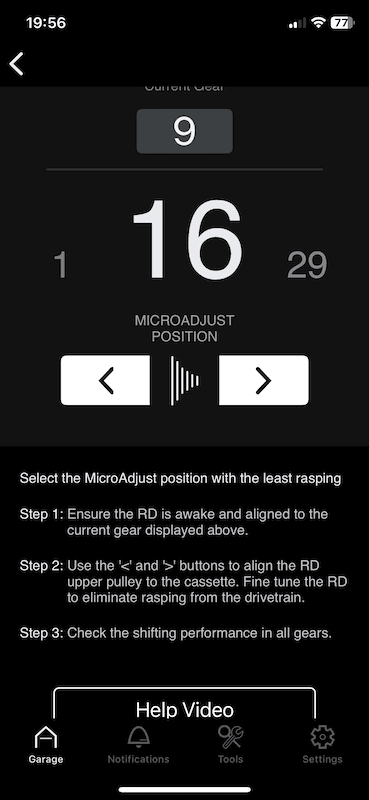 Réglage indexation Sram AXS