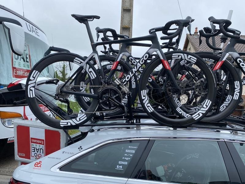 Vélos et matériel des pros sur le Critérium du Dauphiné 2024 d'UAE Team Emirate