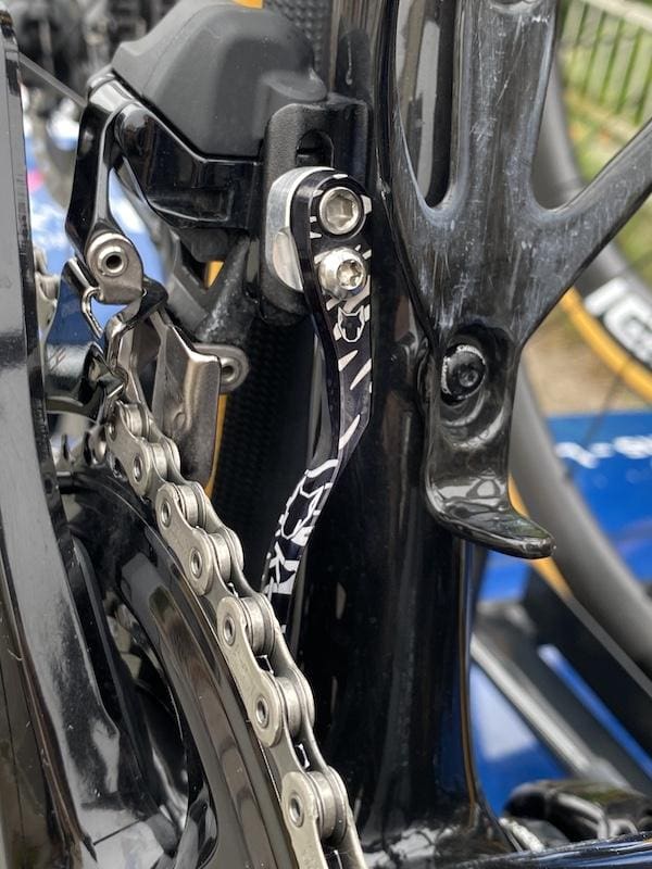 Vélos et matériel des pros sur le Critérium du Dauphiné 2024le nouveau S-Works Tarmac SL8 de Remco Evenepoel