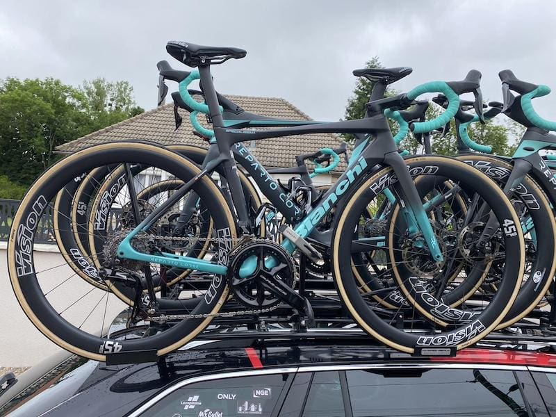 Vélos et matériel des pros sur le Critérium du Dauphiné 2024 pour Arkea-B&B hotels