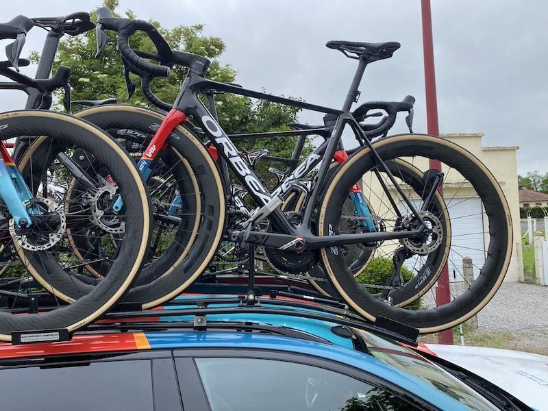 Vélos et matériel des pros sur le Critérium du Dauphiné 2024 de Lotto-Dstny