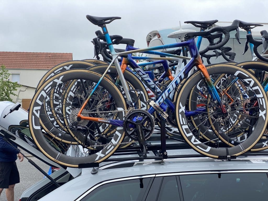 Vélos et matériel des pros sur le Critérium du Jayco-Alula