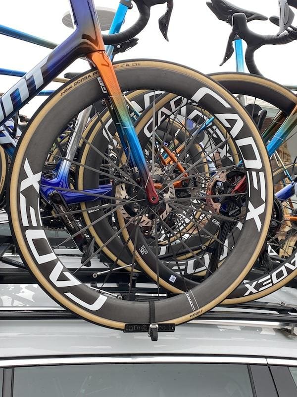 Vélos et matériel des pros sur le Critérium du Jayco-Alula