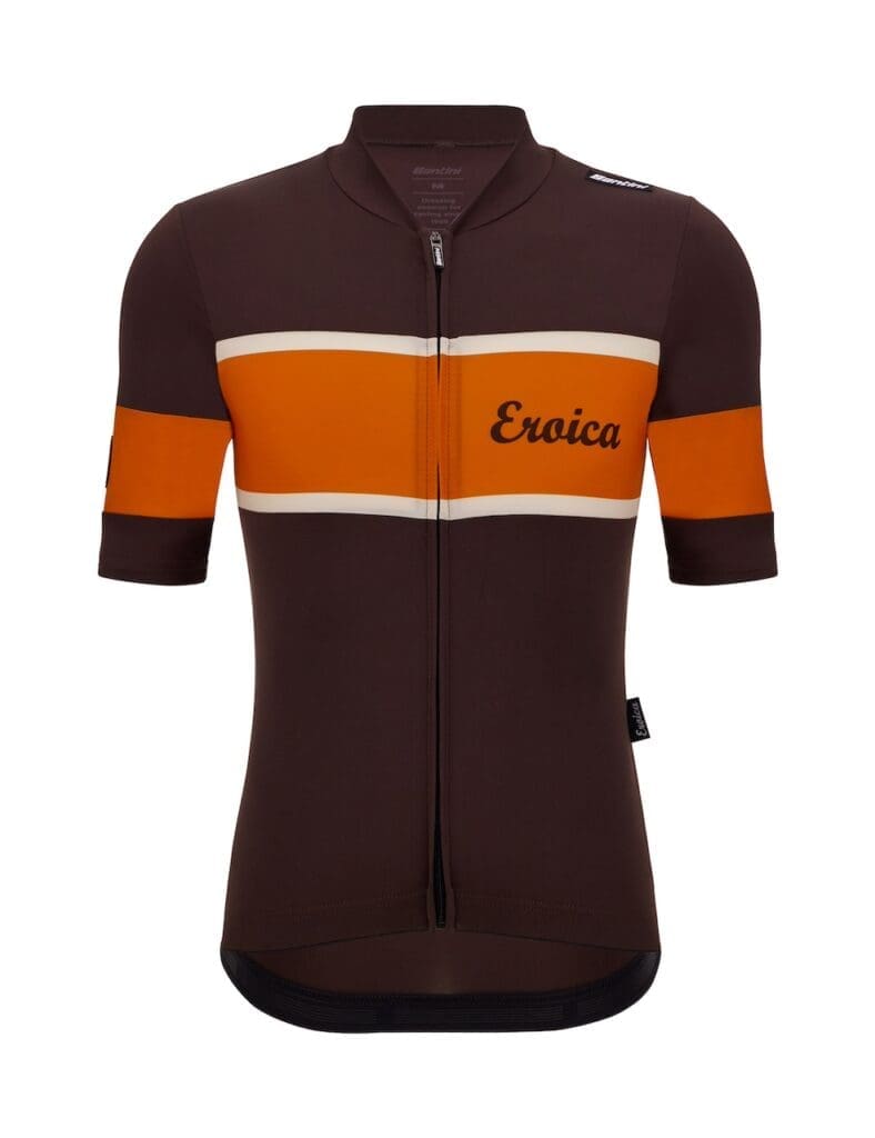 collection de vêtements cyclistes vintage Santini x Eroica