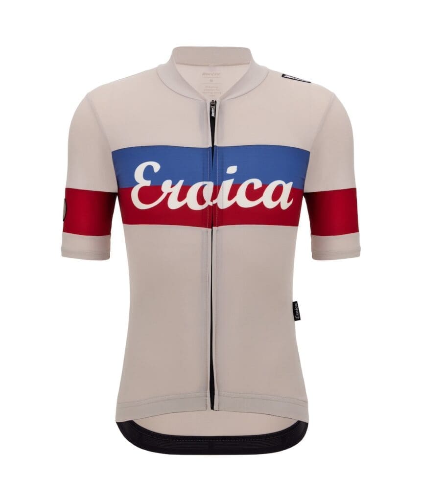 collection de vêtements cyclistes vintage Santini x Eroica