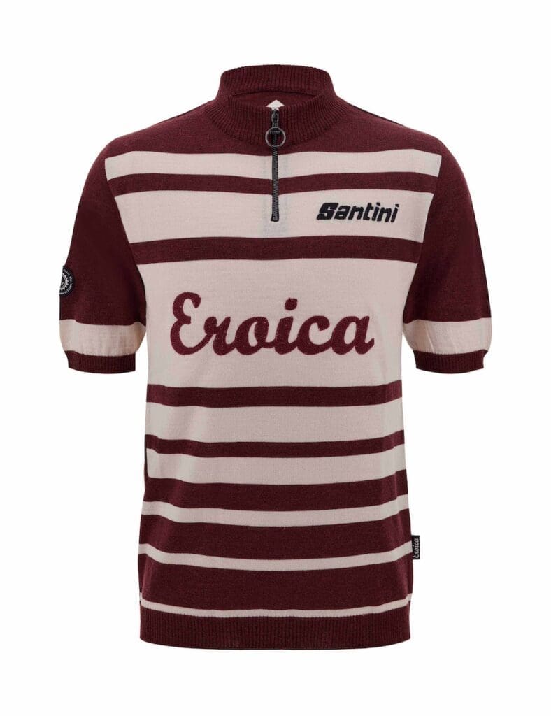 collection de vêtements cyclistes vintage Santini x Eroica