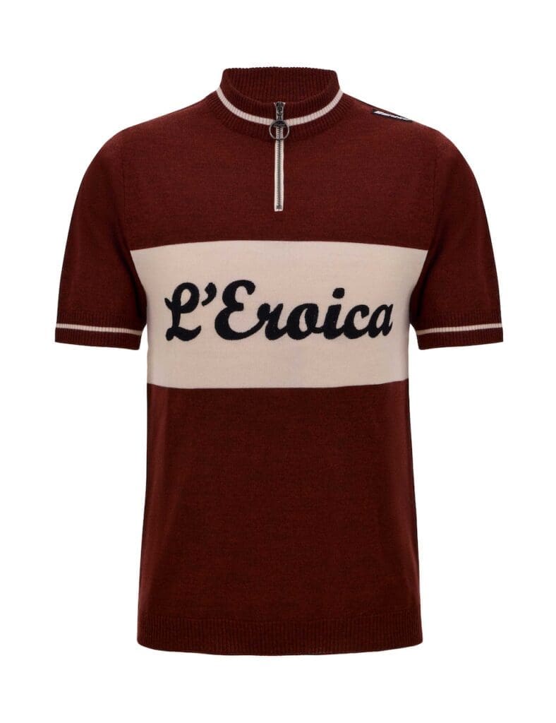 collection de vêtements cyclistes vintage Santini x Eroica