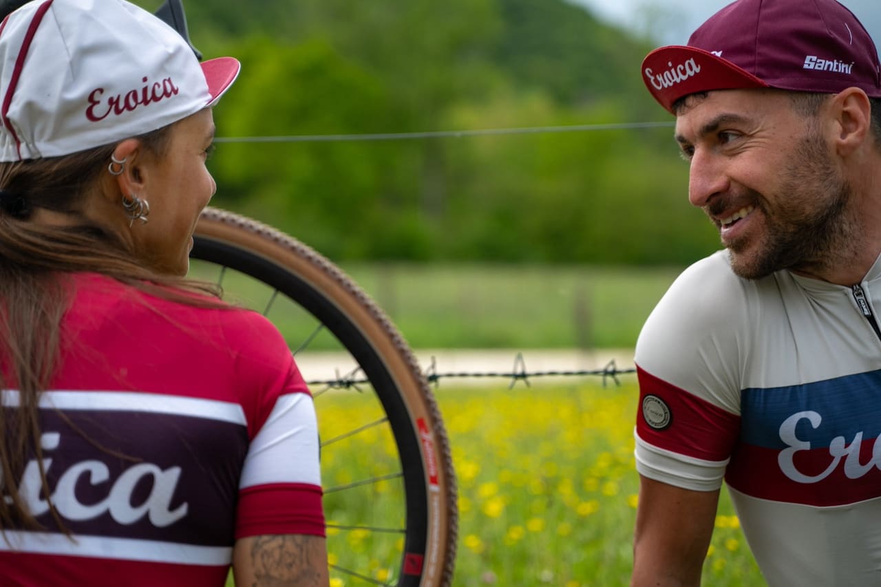 collection de vêtements cyclistes vintage Santini x Eroica