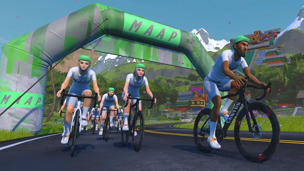 nouvel évènement Zwift en décembre c'est Off the Maap