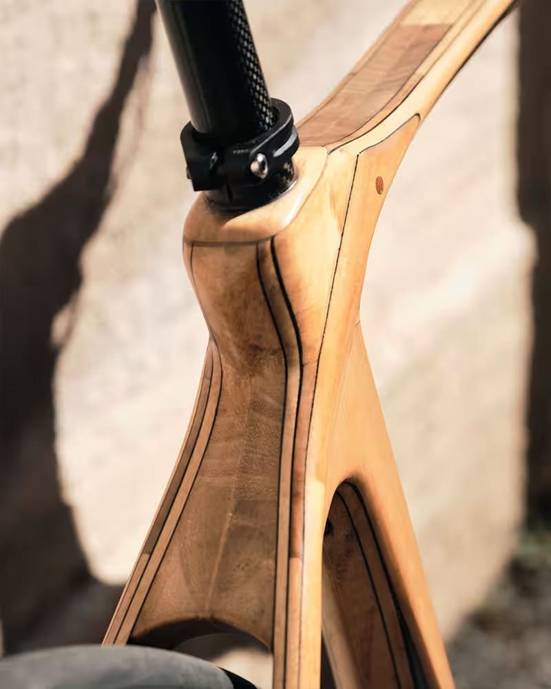 Vélo en bois ateliers Gonnel