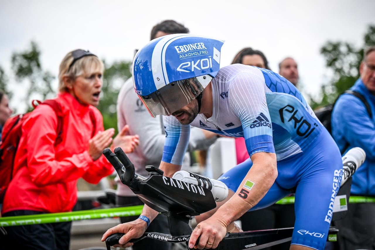 Casque Ekoï Pure Aero de contre la montre et de triathlon.