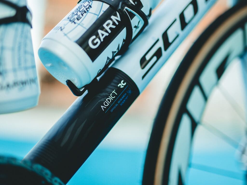 Vélo Scott Addict RC de Tom Pidcock de l'équipe Q36.5 Pro Cycling