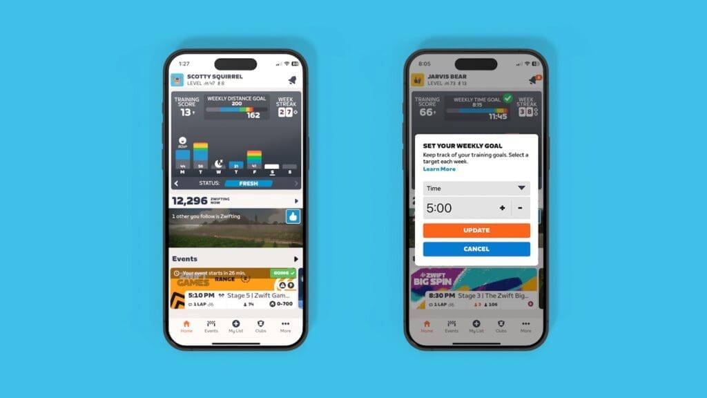 Nouveautés 2025 dans Zwift les sorties extérieures sont prises en compte