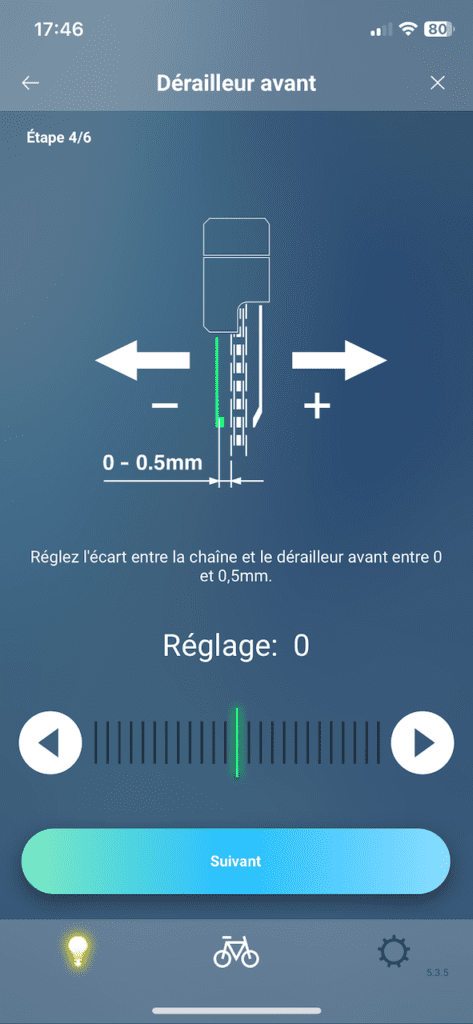Réglage du Shimano Di2 avec l'application E-Tube