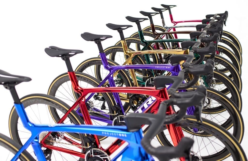 Les peintures Chroma sont disponibles sur les Trek Madone 8 gen au sein du Project One