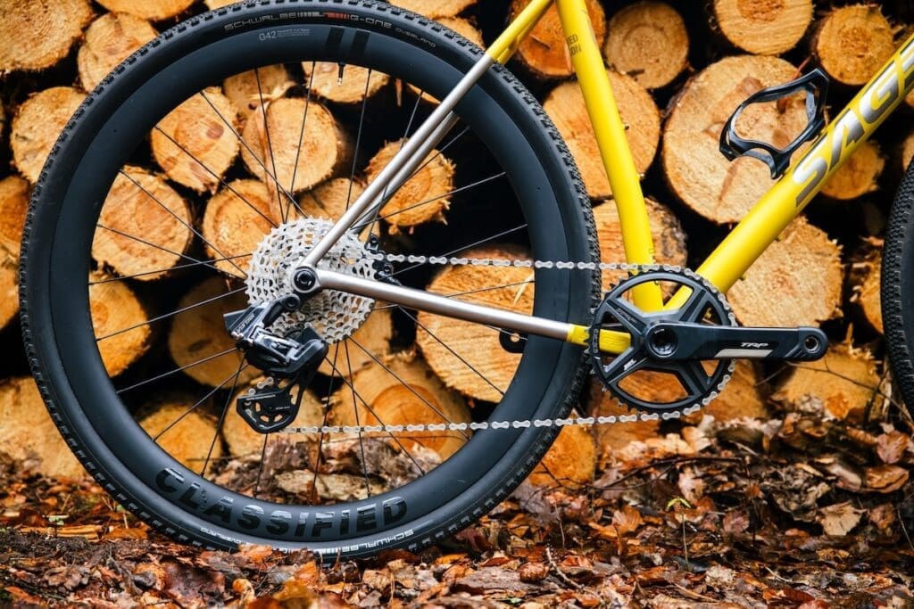 La transmission rouet et garle TRP Classified se nomme Vistar/powershift