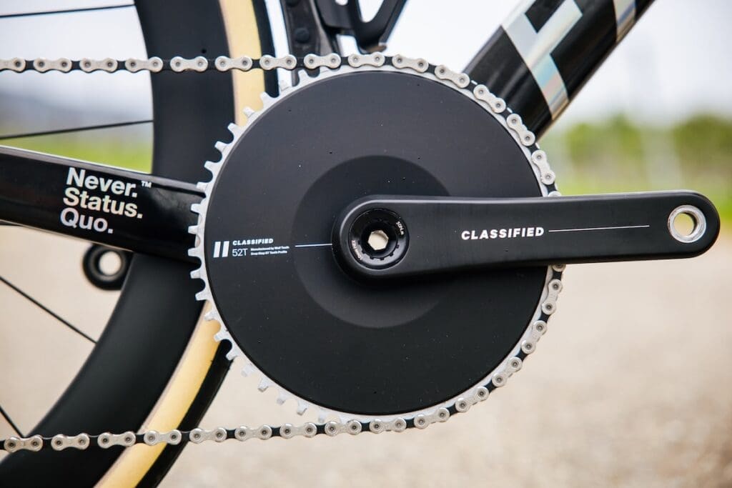 La transmission rouet et garle TRP Classified se nomme Vistar/powershift