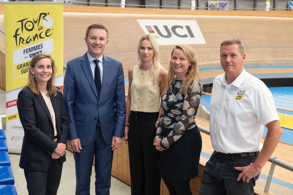 2026 Tour De France Femmes avec Zwift le gars départ est en Suisse