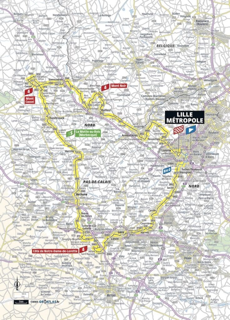 Parcours du Tour de France 2025
