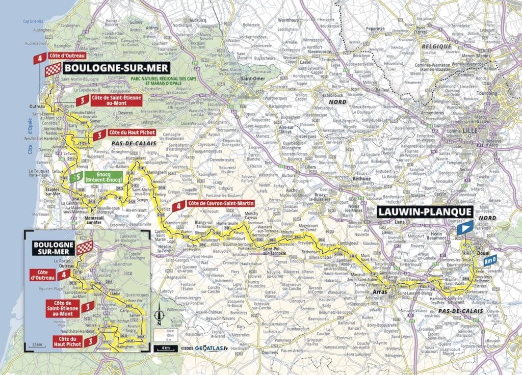 Parcours du Tour de France 2025