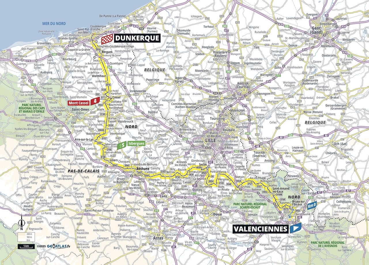 Parcours du Tour de France 2025