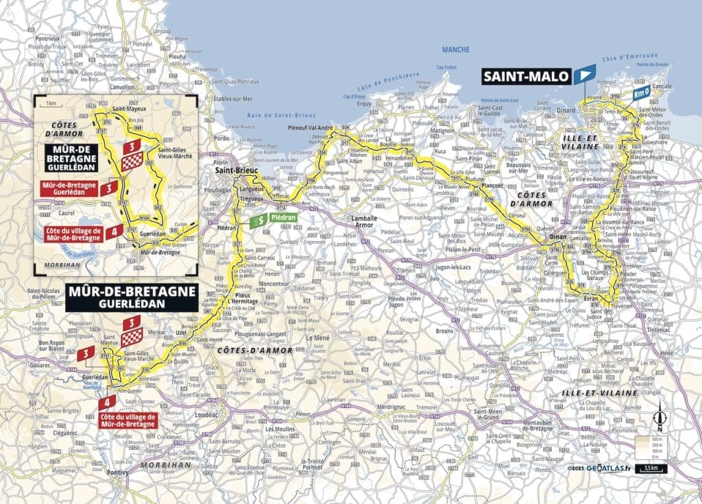Parcours du Tour de France 2025