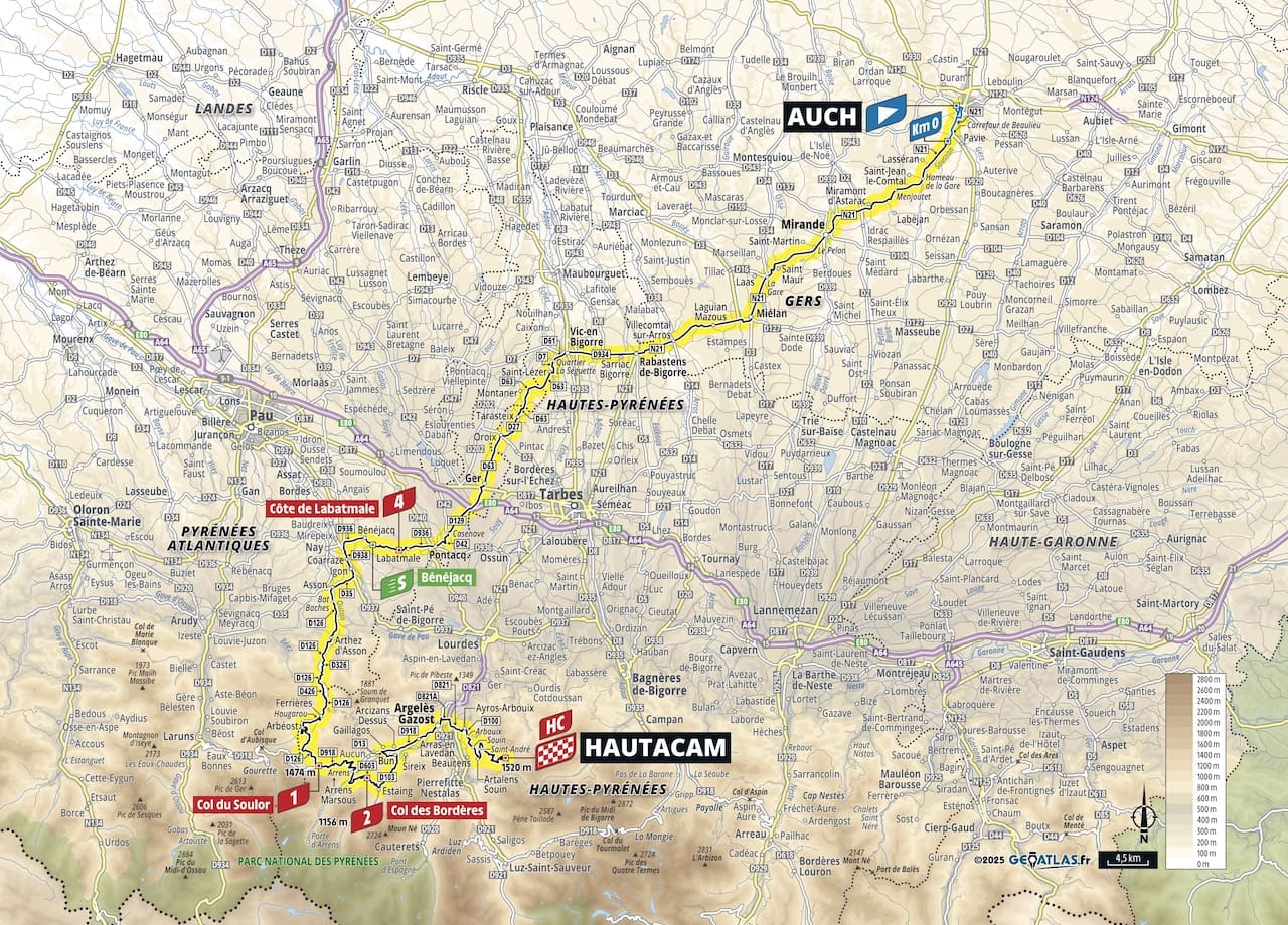 Parcours du Tour de France 2025