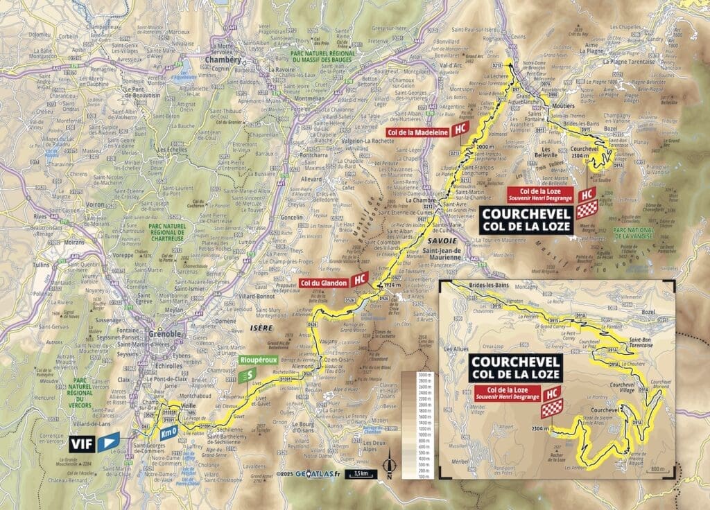 Parcours du Tour de France 2025