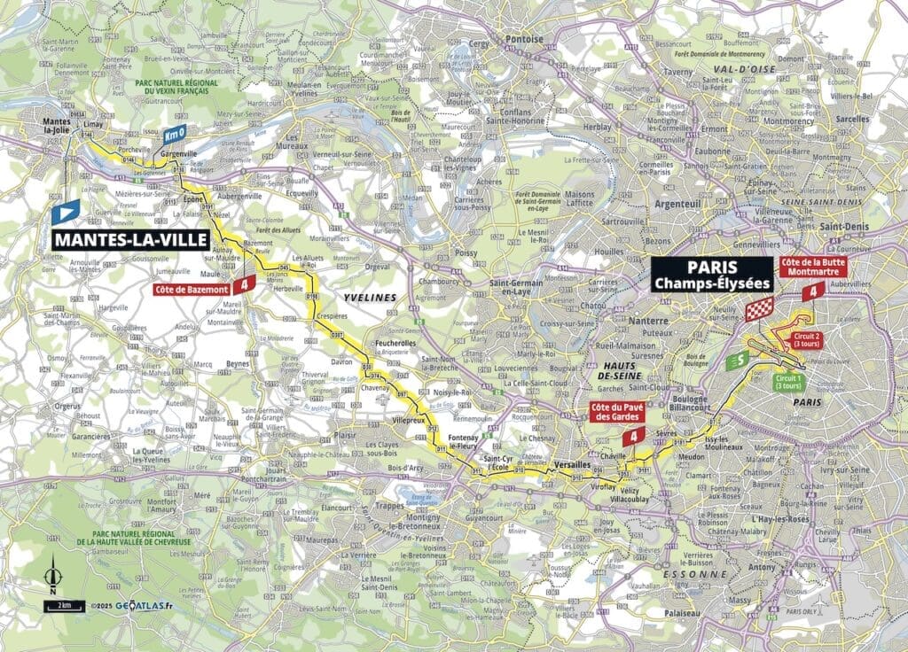 Parcours du Tour de France 2025