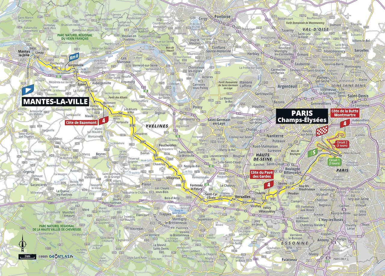 Parcours du Tour de France 2025