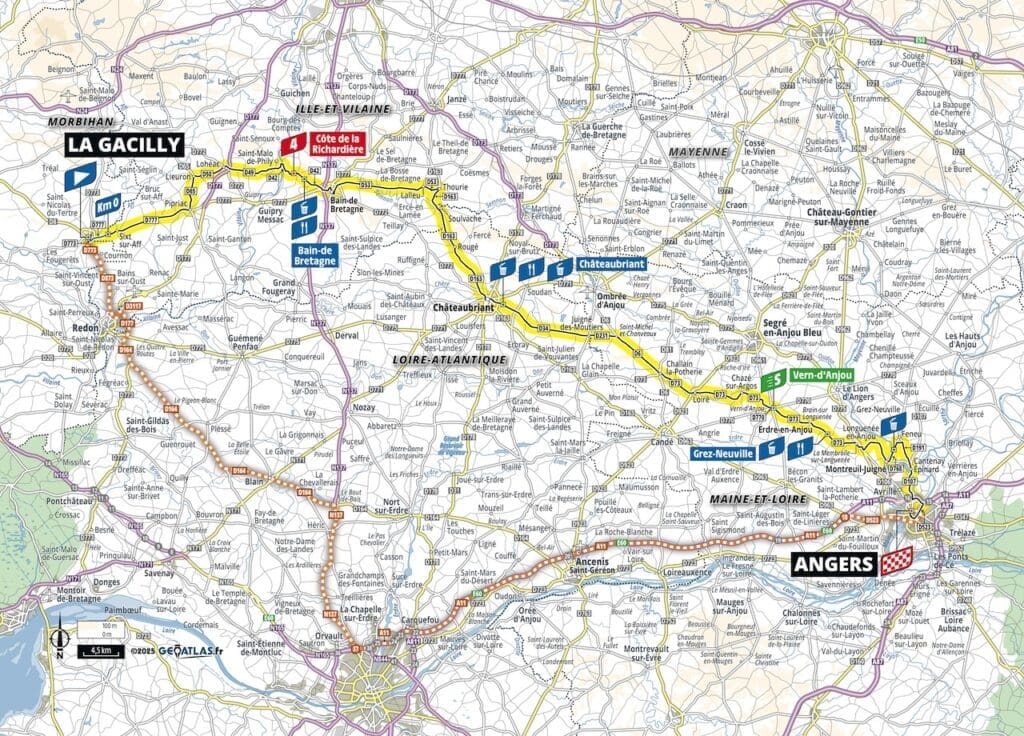 Parcours et profils des étapes du Tour de France Femmes avec Zwift 2025