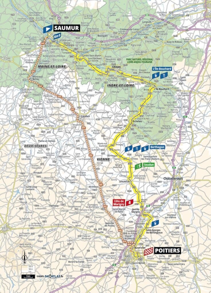 Parcours et profils des étapes du Tour de France Femmes avec Zwift 2025