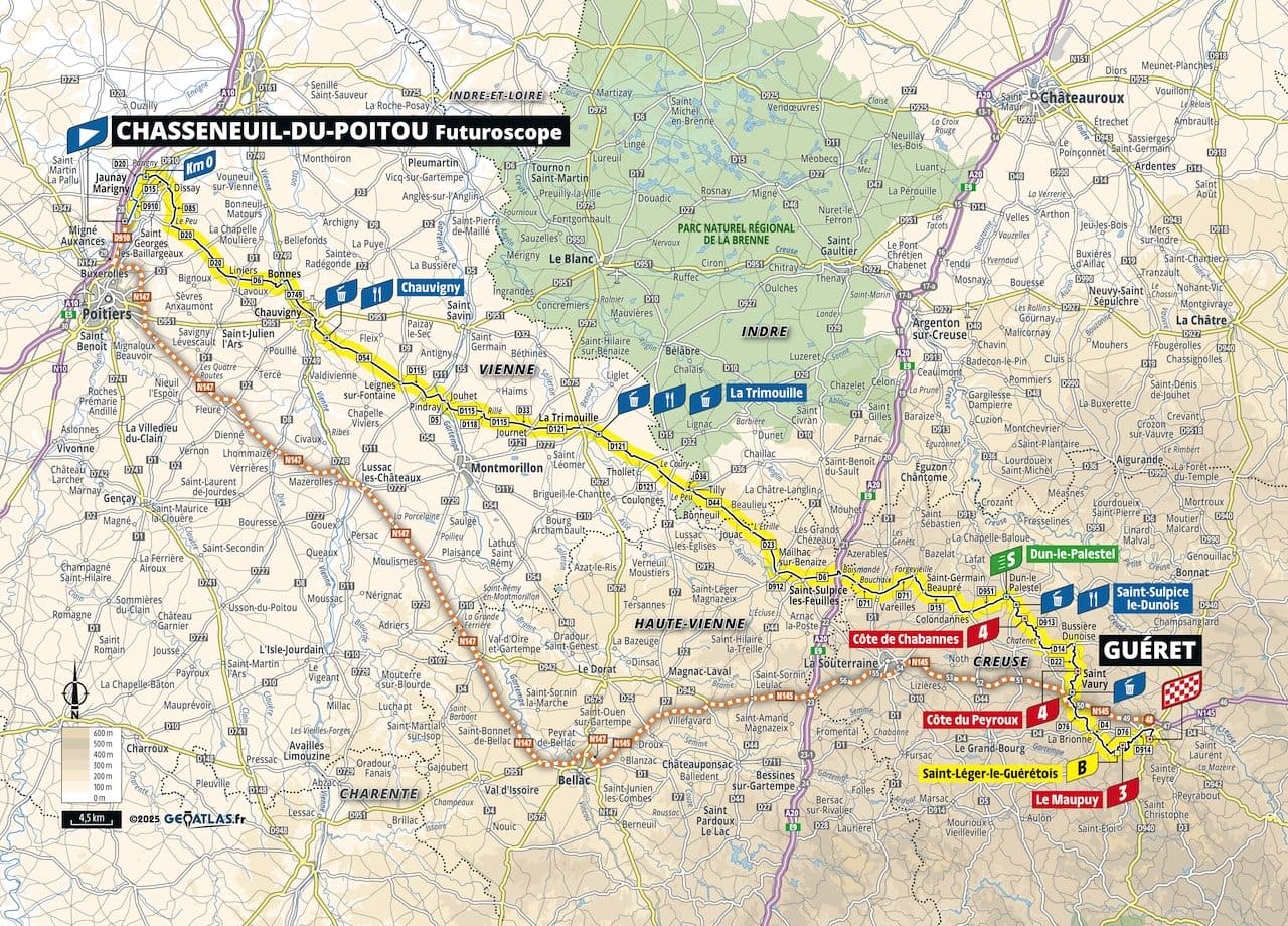 Parcours et profils des étapes du Tour de France Femmes avec Zwift 2025